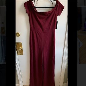 Maroon jumpsuit. Tags still on!